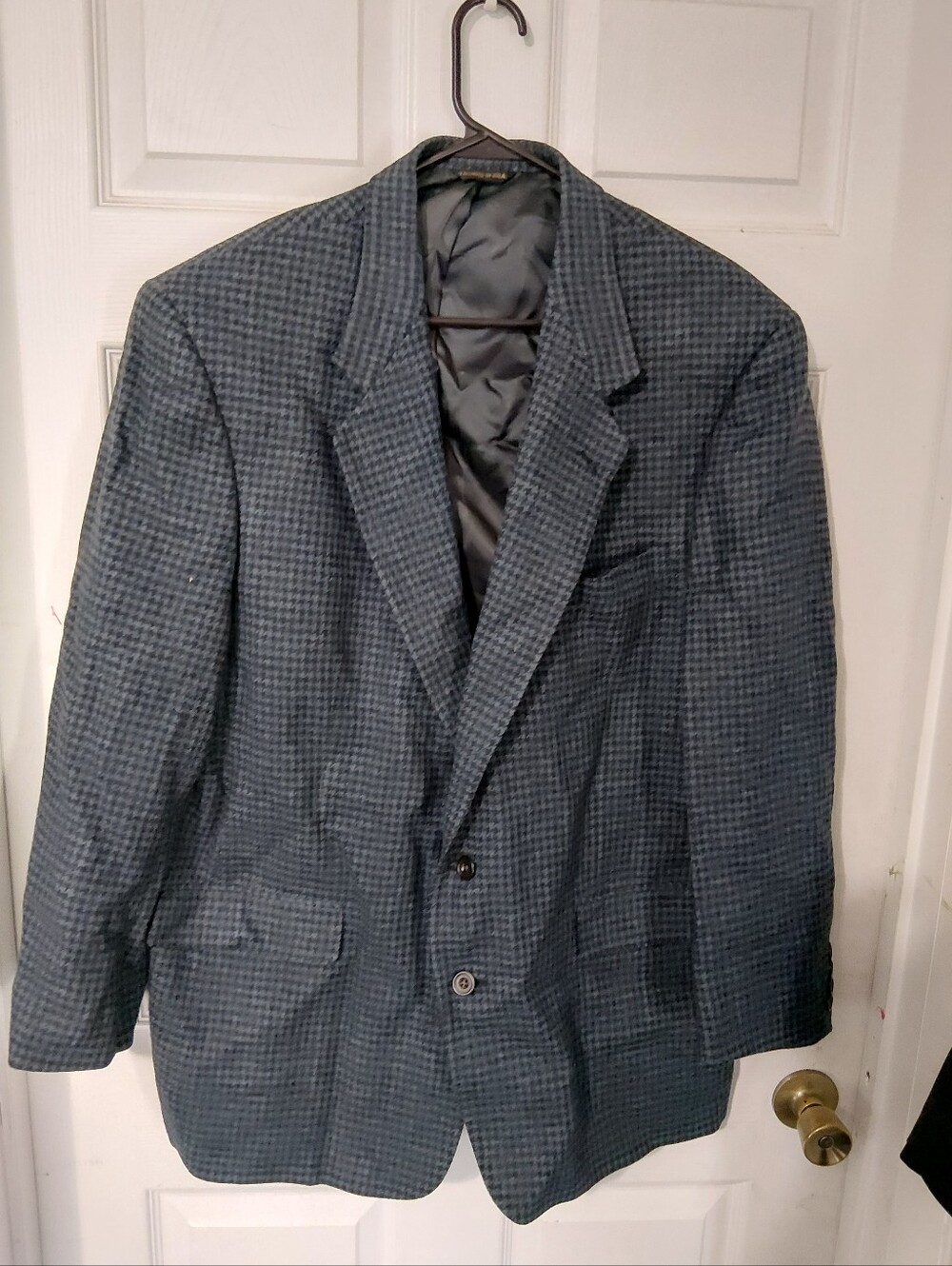 Austin Reed Womens Blue Houndstooth Sport Coat